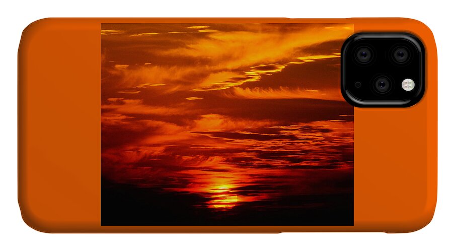 Sunrise iPhone 11 Case featuring the photograph Sunrise Feathers by Lawrence S Richardson Jr