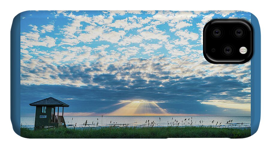 Florida iPhone 11 Case featuring the photograph Sunrise Hope Delray Beach Florida by Lawrence S Richardson Jr