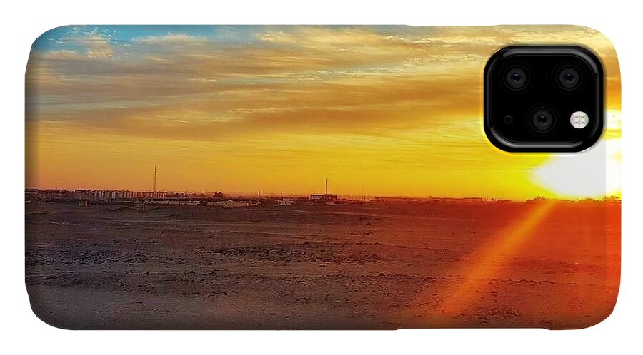 Sunset iPhone 11 Case featuring the photograph Sunset in Egypt by Usman Idrees