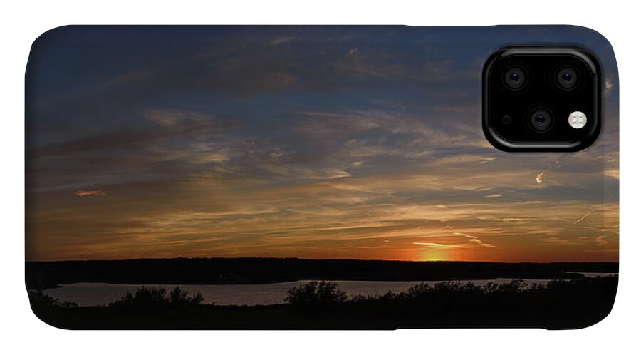 Sunset iPhone 11 Case featuring the photograph Sunset on Lake Georgetown by G Lamar Yancy