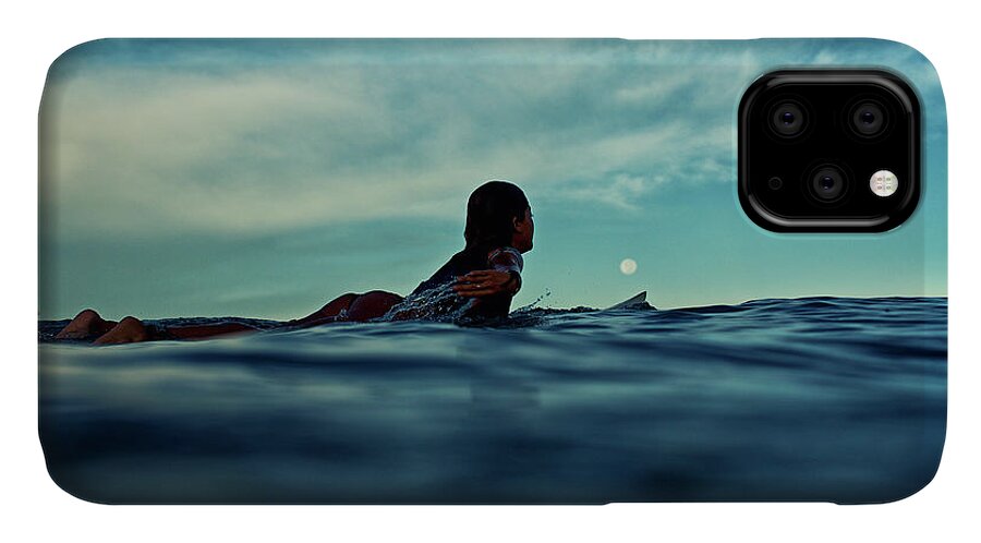 Surfing iPhone 11 Case featuring the photograph Super Moon by Nik West