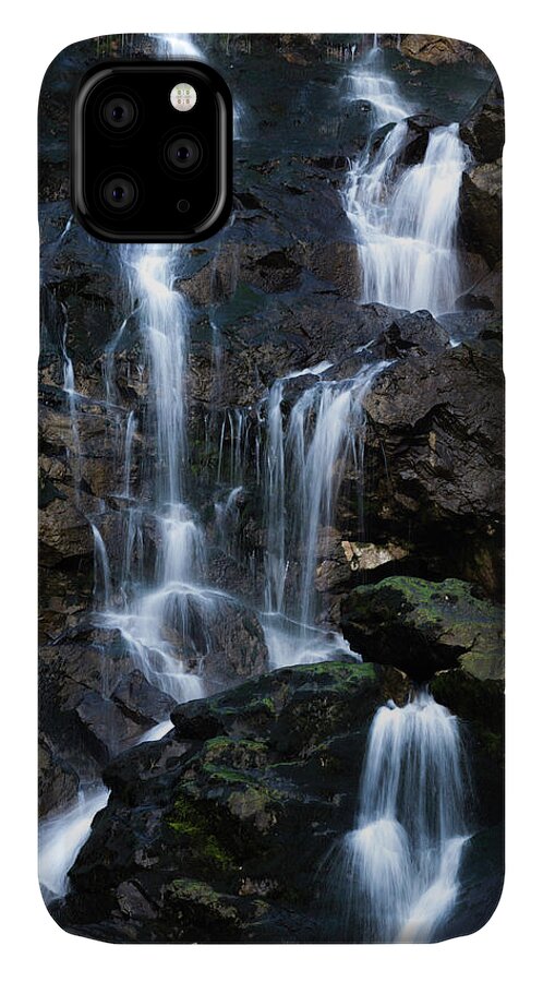 Cascade iPhone 11 Case featuring the photograph Tarcento's Cascade 3 by Wolfgang Stocker