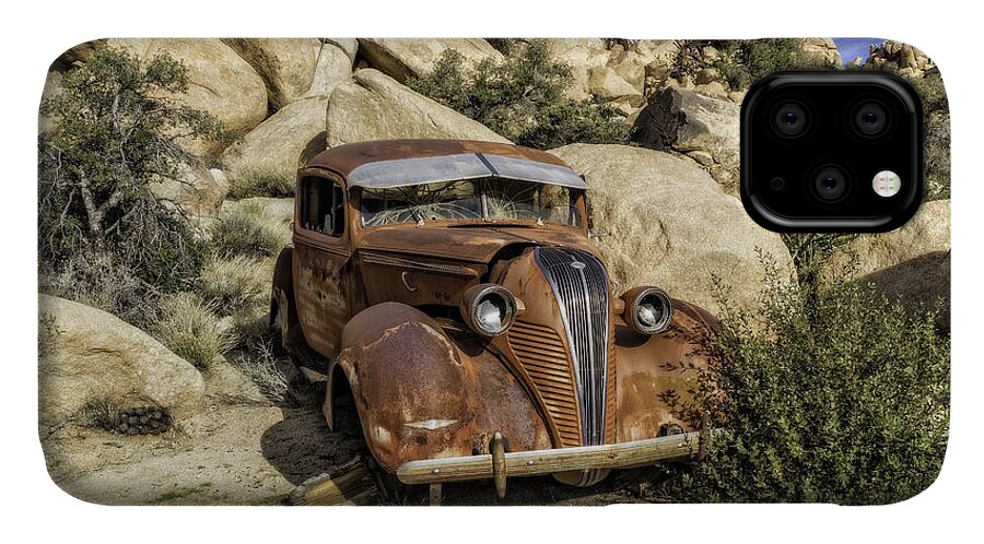 Joshua Tree National Park iPhone 11 Case featuring the photograph Terraplane Hudson by Sandra Selle Rodriguez