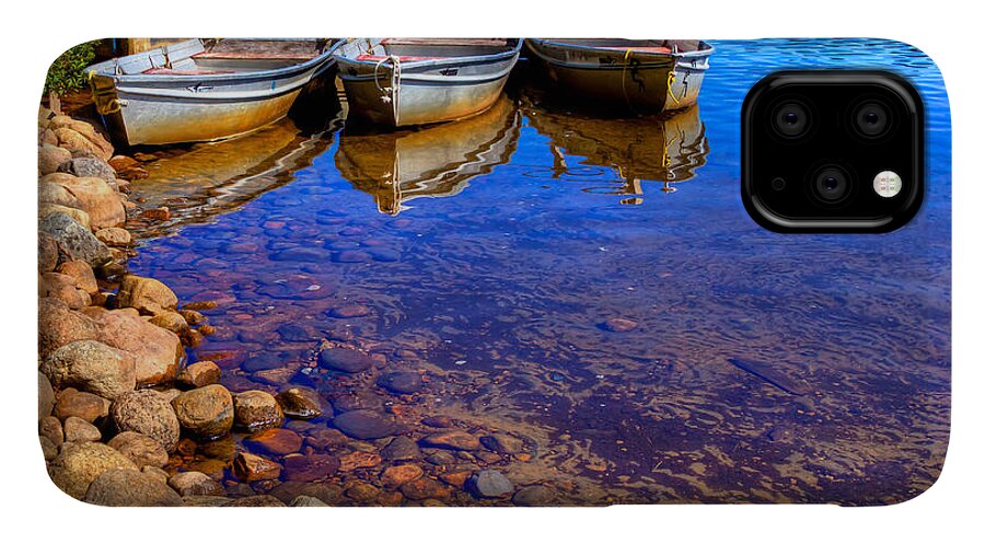 The Boats On White Lake iPhone 11 Case featuring the photograph The Boats on White Lake by David Patterson