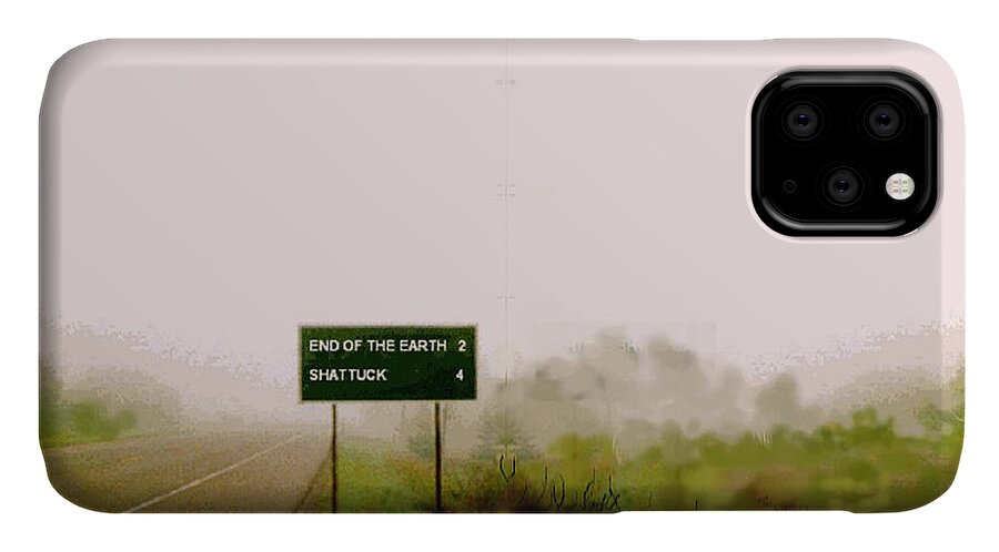 Shattuck iPhone 11 Case featuring the painting The End of the Earth by Sam Sidders