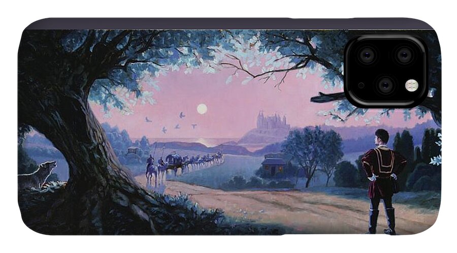 Fairy Tale Art iPhone 11 Case featuring the painting The Hidden Prince by Patrick Whelan