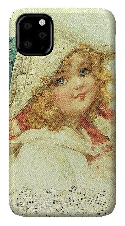 Frances Brundage iPhone 11 Case featuring the painting The Little Patriot by Reynold Jay