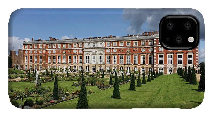 The Privy Garden Hampton Court iPhone 11 Case featuring the photograph The Privy Garden Hampton Court by Julia Gavin