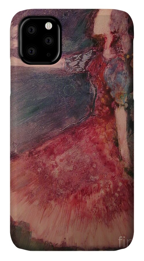 Holy Spirit iPhone 11 Case featuring the painting The Promise by Deborah Nell