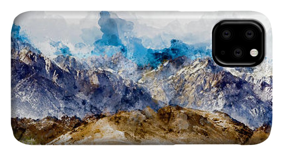 Sierras iPhone 11 Case featuring the photograph The Sierras by Bruce Bonnett