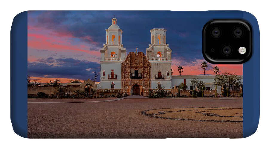 Mission iPhone 11 Case featuring the photograph The White Dove of the Desert by Susan Rissi Tregoning