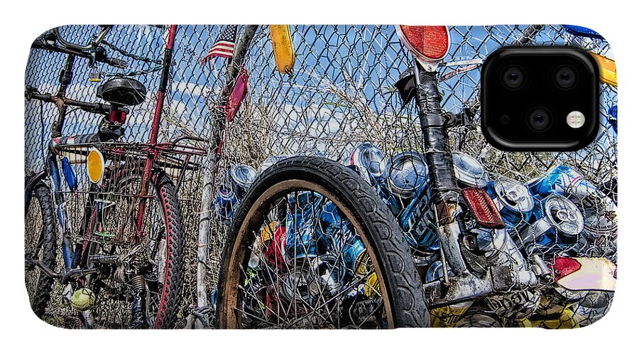 Bike iPhone 11 Case featuring the photograph Tin Can Money by Pete Rems