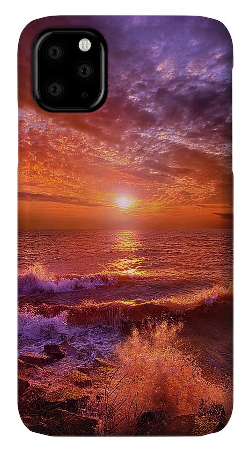 Wisconsin Horizons By Phil Koch. iPhone 11 Case featuring the photograph To Thine Own Self Be True by Phil Koch