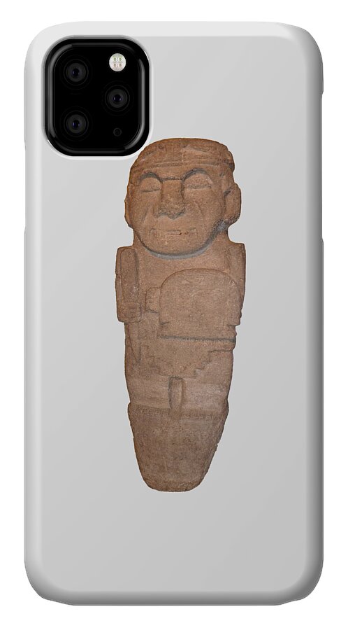 Statue iPhone 11 Case featuring the photograph Tomb Guardian by Francesca Mackenney