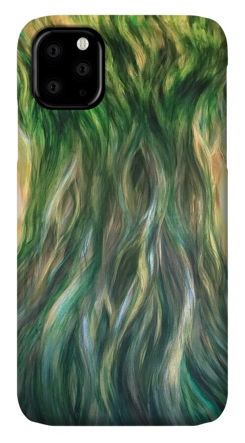 Tree iPhone 11 Case featuring the painting Tree of Wisdom by Michelle Pier
