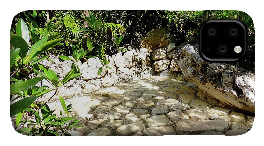 Stone Pave iPhone 11 Case featuring the photograph Tropical hiding spot by Francesca Mackenney