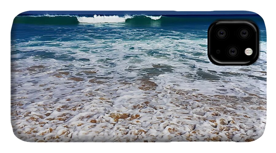 Beach iPhone 11 Case featuring the photograph Upon Entry by Cindy Greenstein