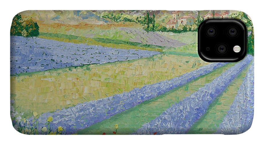 Impressionist iPhone 11 Case featuring the painting Vernon South of France by Frederic Payet