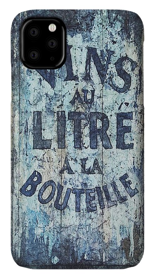 Wine iPhone 11 Case featuring the painting Vins au Litre by Diane Fujimoto