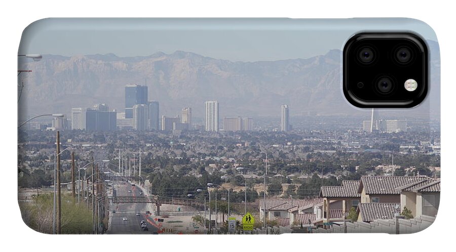  iPhone 11 Case featuring the photograph Vista Vegas by Carl Wilkerson