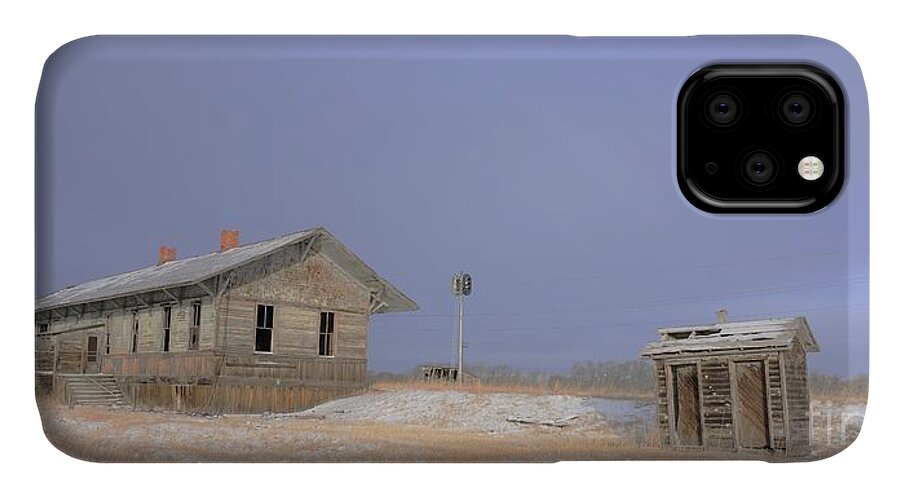 Old Things iPhone 11 Case featuring the photograph Waiting for the Train to Come by Merle Grenz