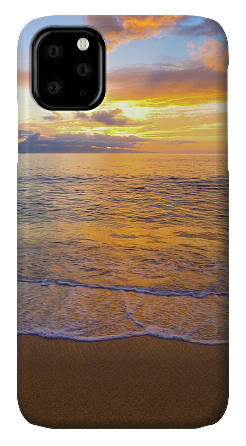 Sunset iPhone 11 Case featuring the photograph Warm Ka'anapali Sunset by Christopher Johnson