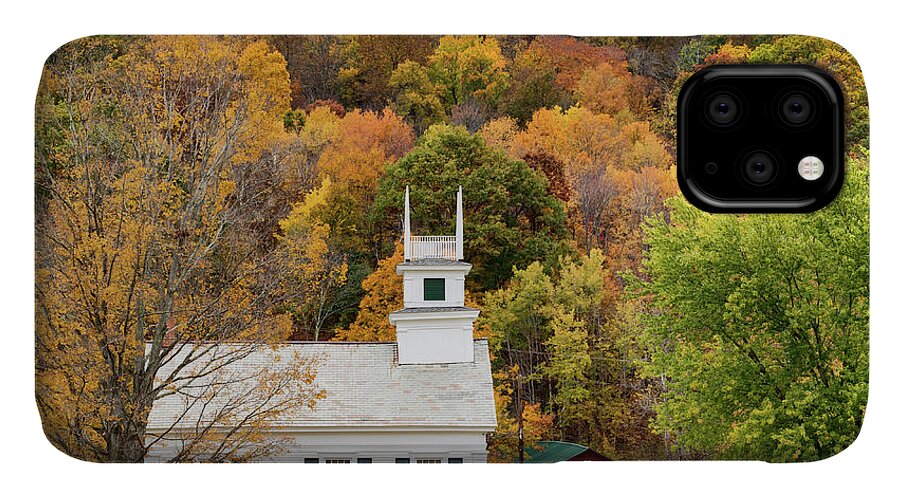 Church iPhone 11 Case featuring the photograph West Arlington Church by Phil Spitze