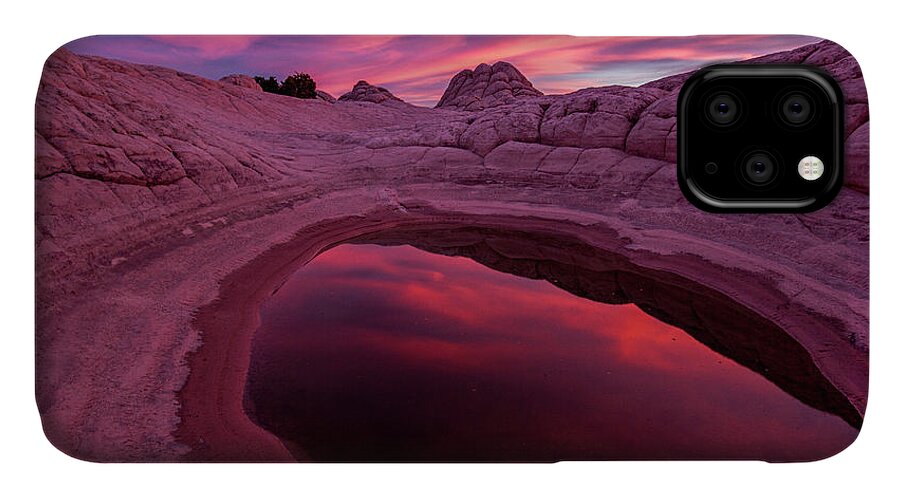 White Pocket iPhone 11 Case featuring the photograph White Pocket Sunset by Wesley Aston