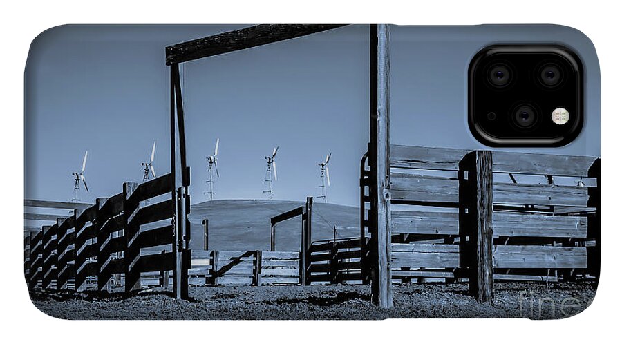 Wind Machines iPhone 11 Case featuring the photograph Wind Machines Altamont Pass by Blake Webster