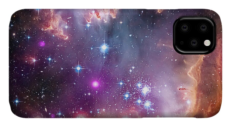 Composite Image iPhone 11 Case featuring the photograph Wing of the Small Magellanic Cloud by Mark Kiver