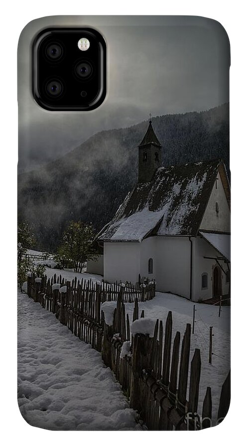 St Sebastian Church iPhone 11 Case featuring the photograph Winter Sun by Eva Lechner