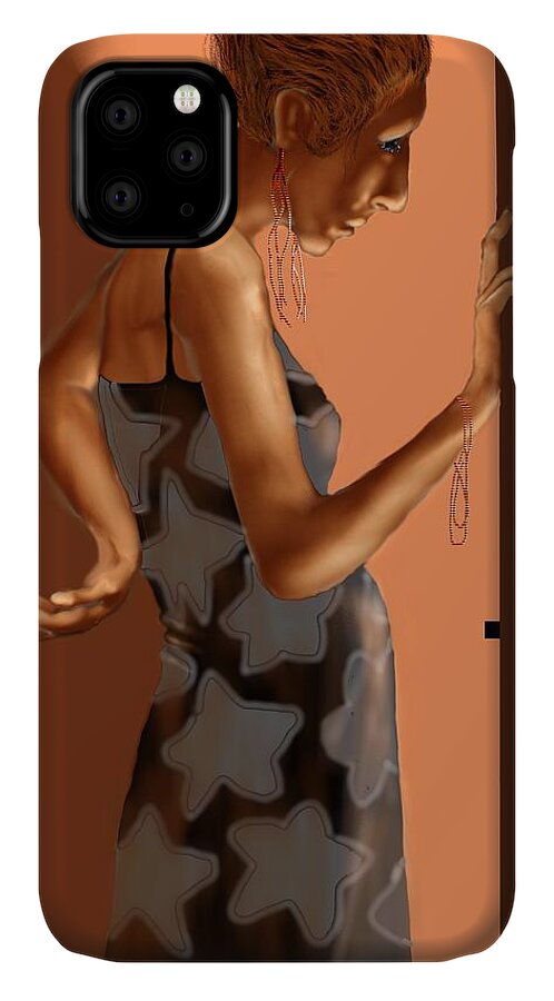 Woman iPhone 11 Case featuring the digital art Woman 37 by Kerry Beverly