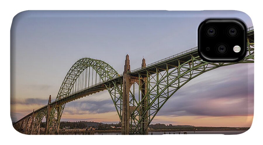 Oregon iPhone 11 Case featuring the photograph Yaquina Bay bridge by Paul Quinn