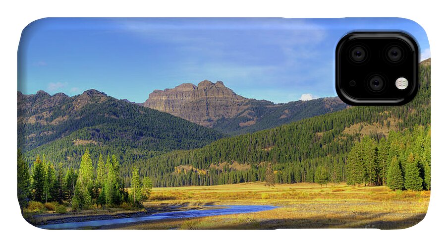 Autumn iPhone 11 Case featuring the photograph Yellowstone National Park landscape by Juli Scalzi