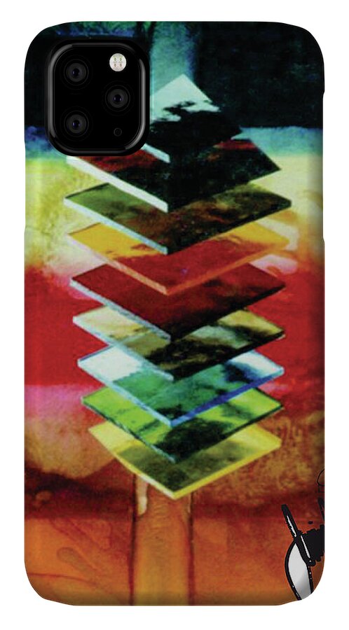  iPhone 11 Case featuring the digital art Glass #1 by Jimmy Williams