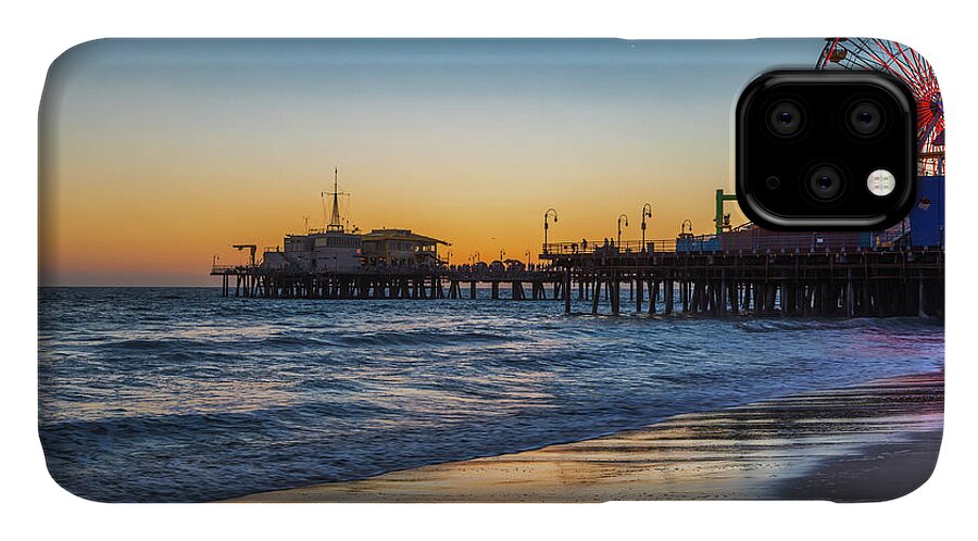 Ferris Wheel iPhone 11 Case featuring the photograph Pacific Park On The Pier #2 by Gene Parks