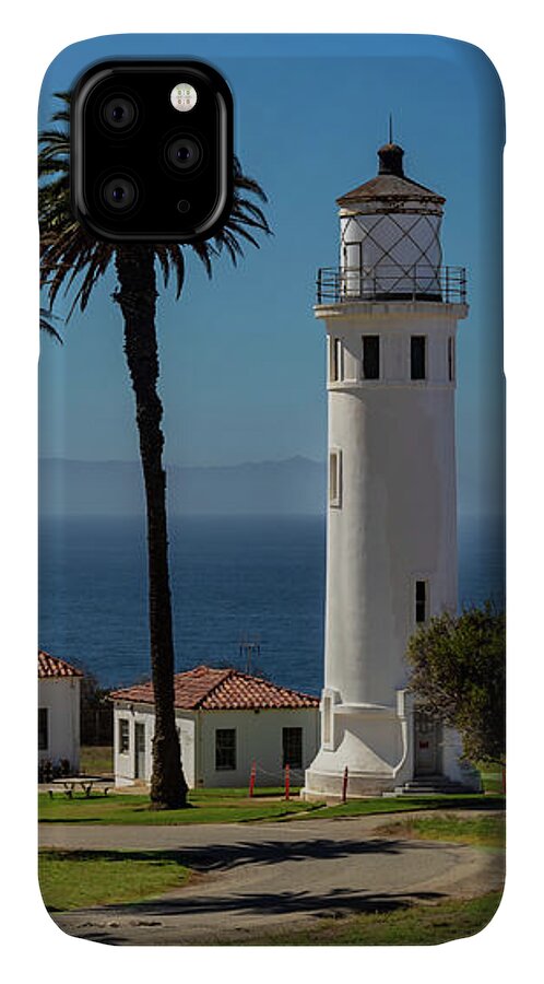 Architecture iPhone 11 Case featuring the photograph Point Vicente Lighthouse #2 by Ed Clark