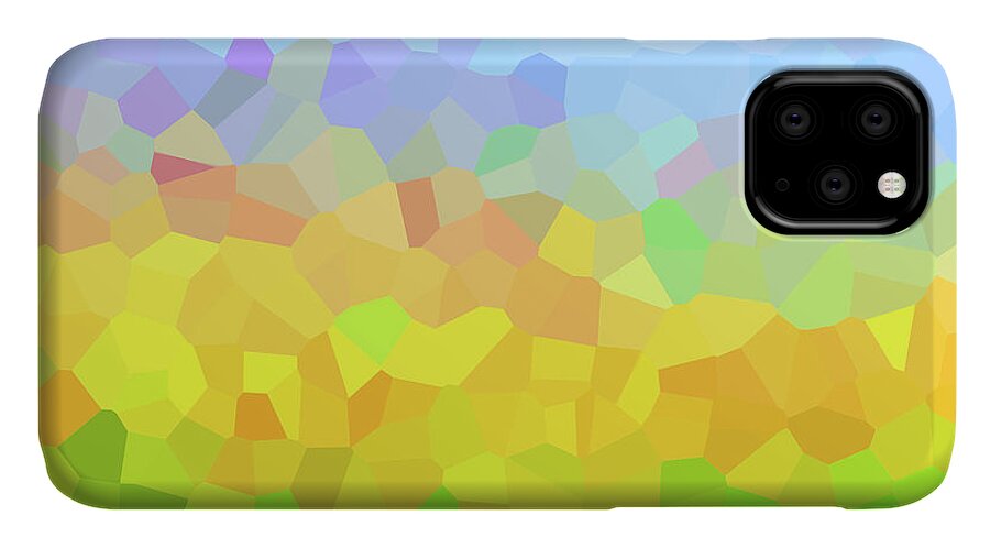 Walter Paul Bebirian iPhone 11 Case featuring the digital art 2-10-2009zabcdefghijklmnopqr by Walter Paul Bebirian