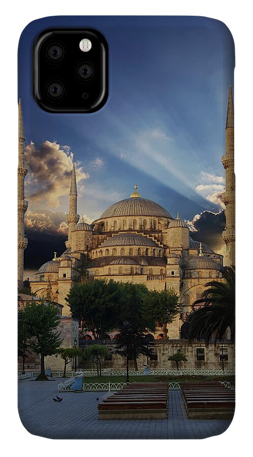 Early iPhone 11 Case featuring the photograph Early morning light on Sultan Ahmet Camii #2 by Steve Estvanik