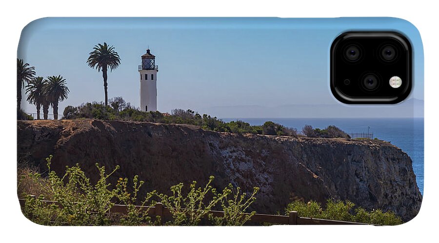 Architecture iPhone 11 Case featuring the photograph Point Vicente Lighthouse #3 by Ed Clark