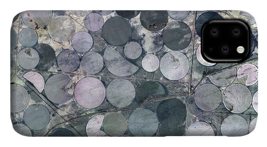Aerial iPhone 11 Case featuring the photograph Agriculture in an Arid Land by Jonathan Thompson