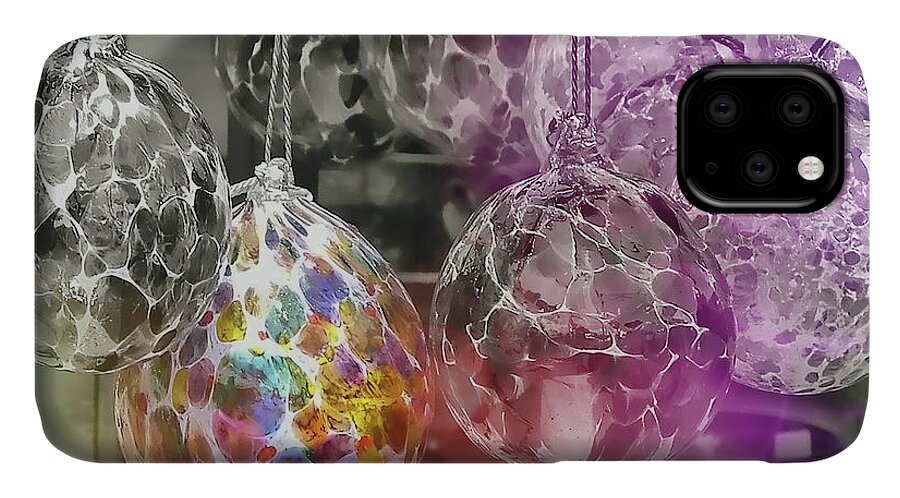 Art iPhone 11 Case featuring the photograph Blown Glass Ornaments by JAMART Photography