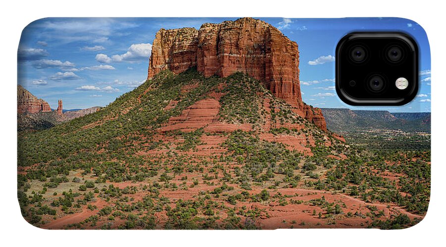 Fine Art iPhone 11 Case featuring the photograph Courthouse Butte Sedona Arizona by Anthony Giammarino