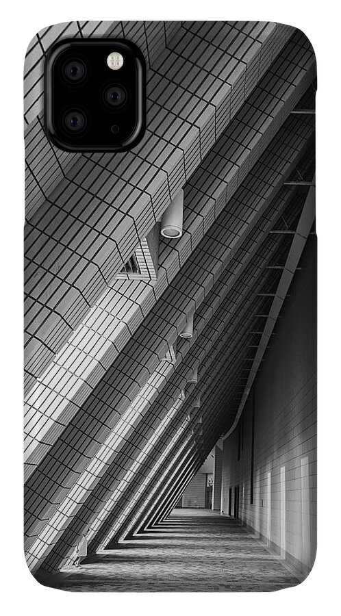Cities iPhone 11 Case featuring the photograph Cultural Centre Hong Kong by Silvia Marcoschamer