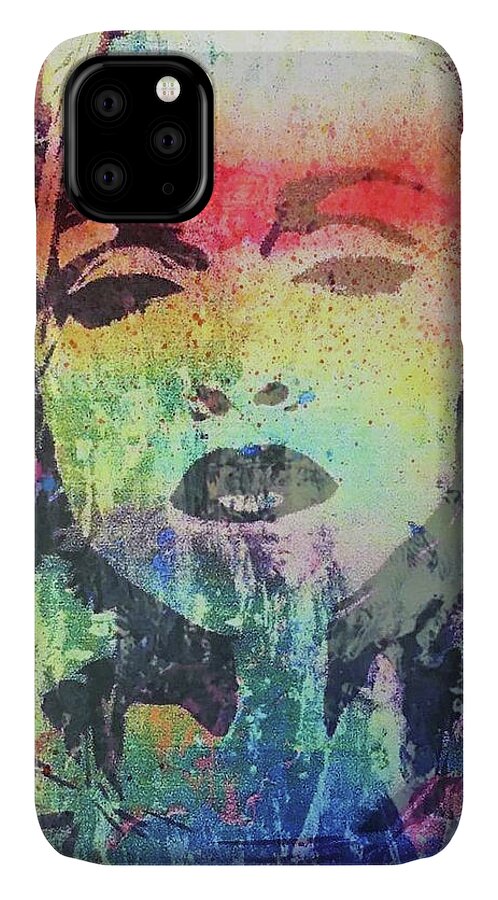 Madonna iPhone 11 Case featuring the mixed media Dress you up by Jayime Jean