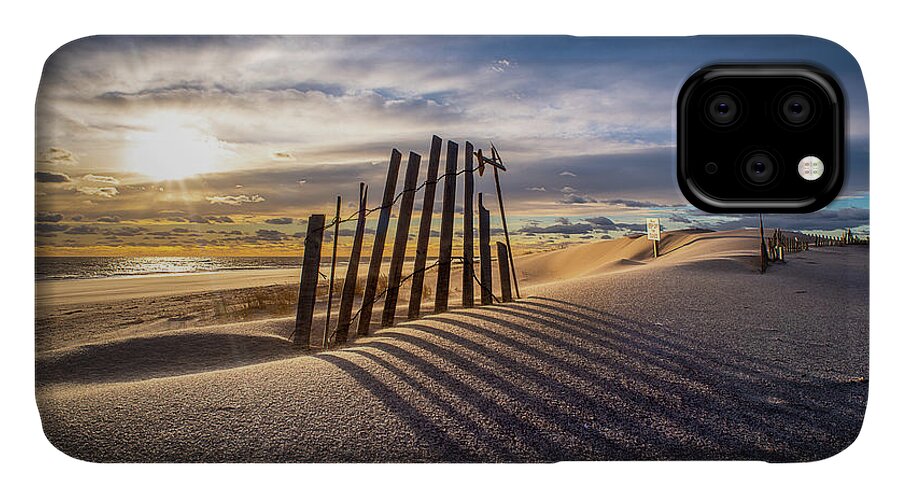 Beach iPhone 11 Case featuring the photograph Dune Shadows by John Randazzo