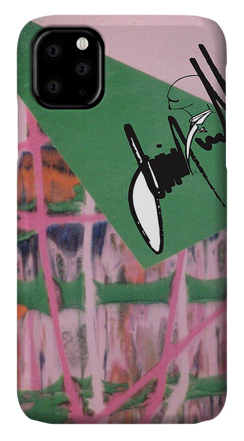  iPhone 11 Case featuring the digital art Flip by Jimmy Williams
