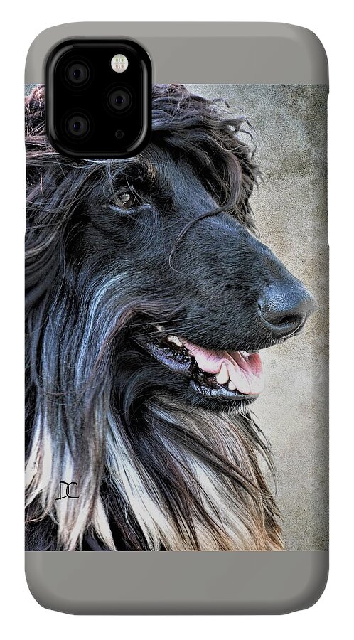 Afghan Hound iPhone 11 Case featuring the photograph Full of Himself by Diane Chandler