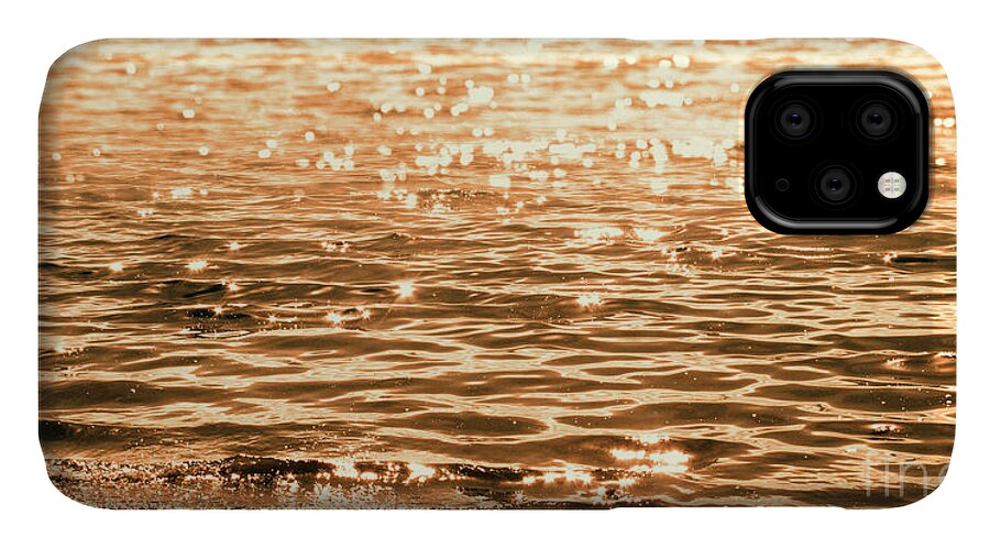 Golden Reflections iPhone 11 Case featuring the photograph Golden Reflections by Michael Rock
