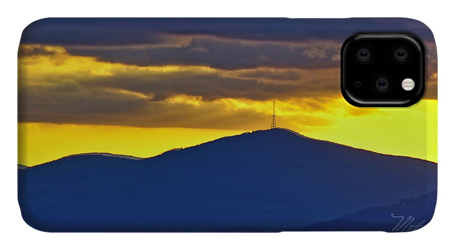 Grandmother Mountain iPhone 11 Case featuring the photograph Grandmother Mountain Sunset by Meta Gatschenberger